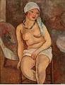 Jeune femme nue au turban